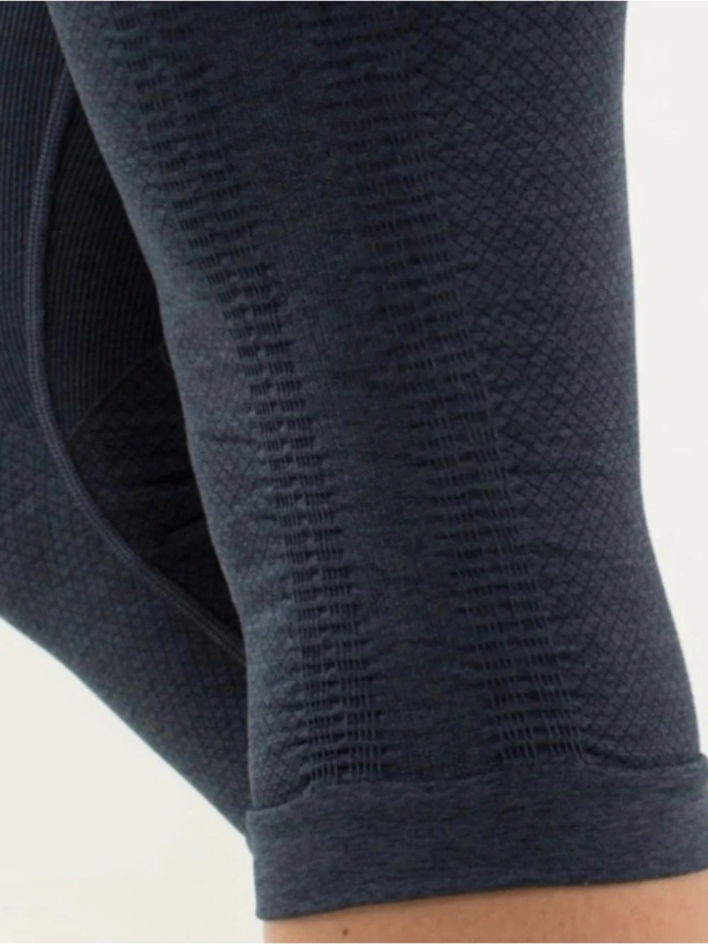 lululemon athletica Girls' Forest Green and Heather Purple Leggings
